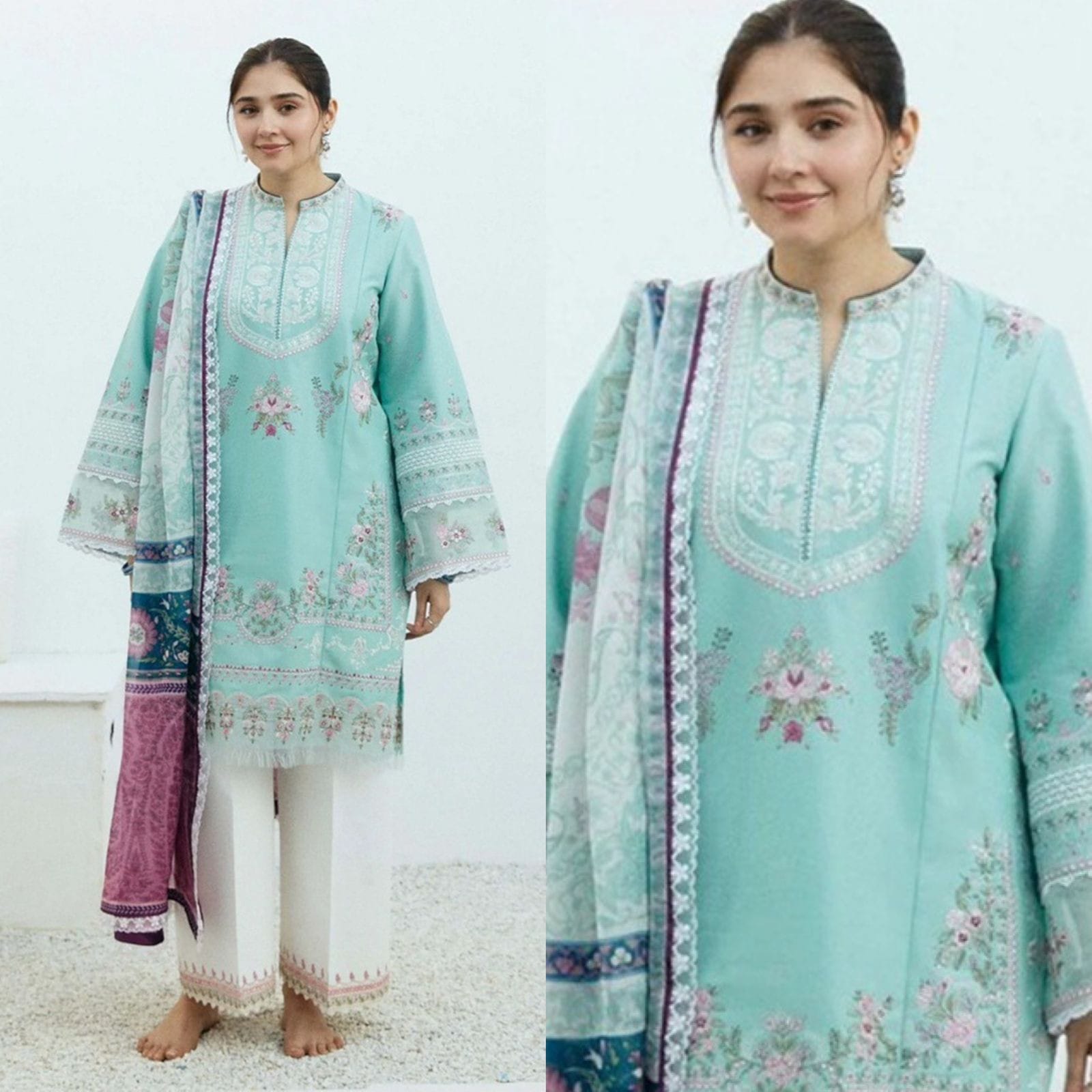 3Pc Zara shah jahan Embroidered Dhanak Winter Collection COCO-01