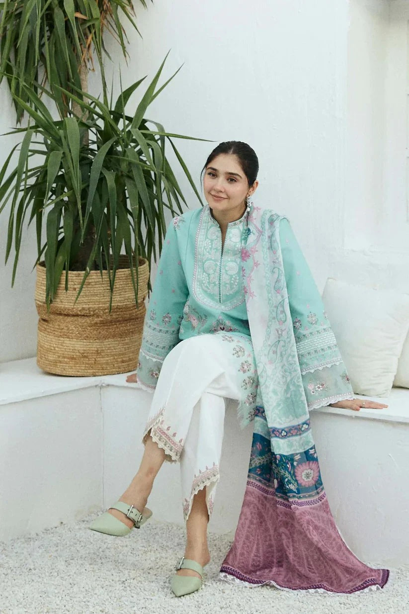 3Pc Zara shah jahan Embroidered Dhanak Winter Collection COCO-01