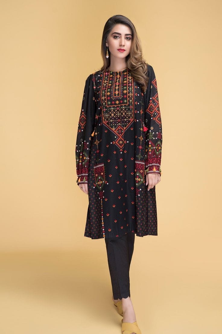 2Pcs lawn  Heavy Embroidered Summer Collection Suit