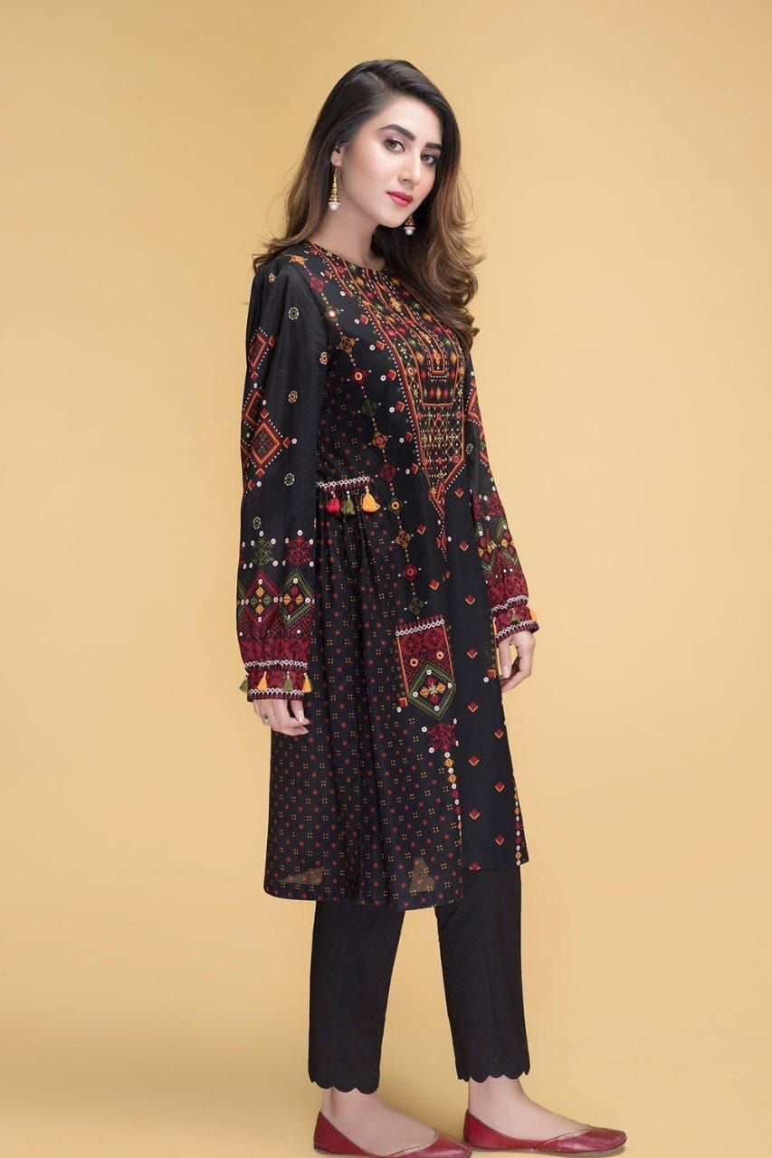 2Pcs lawn  Heavy Embroidered Summer Collection Suit